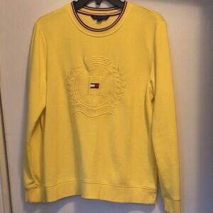 Tommy Hilfiger Men's Yellow Crewneck Sweater